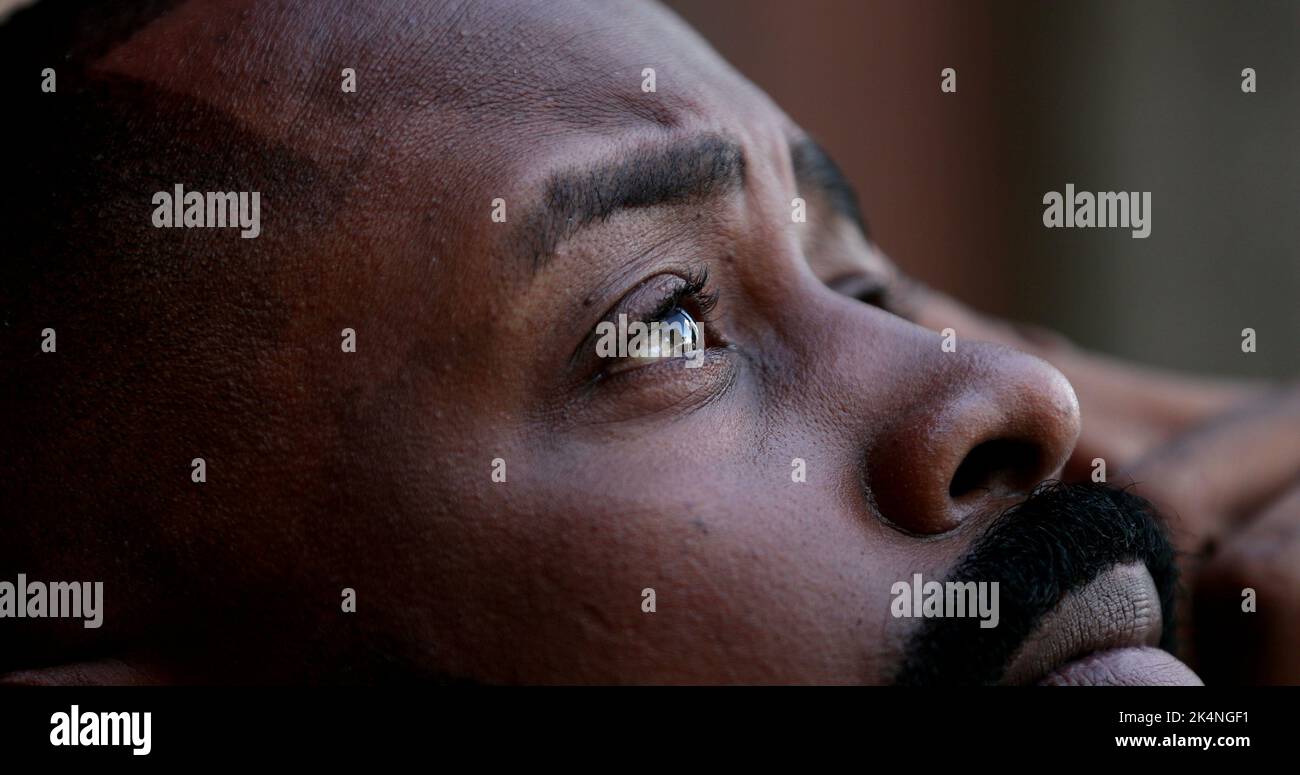 Eyes close up sad desperate hi-res stock photography and images - Alamy