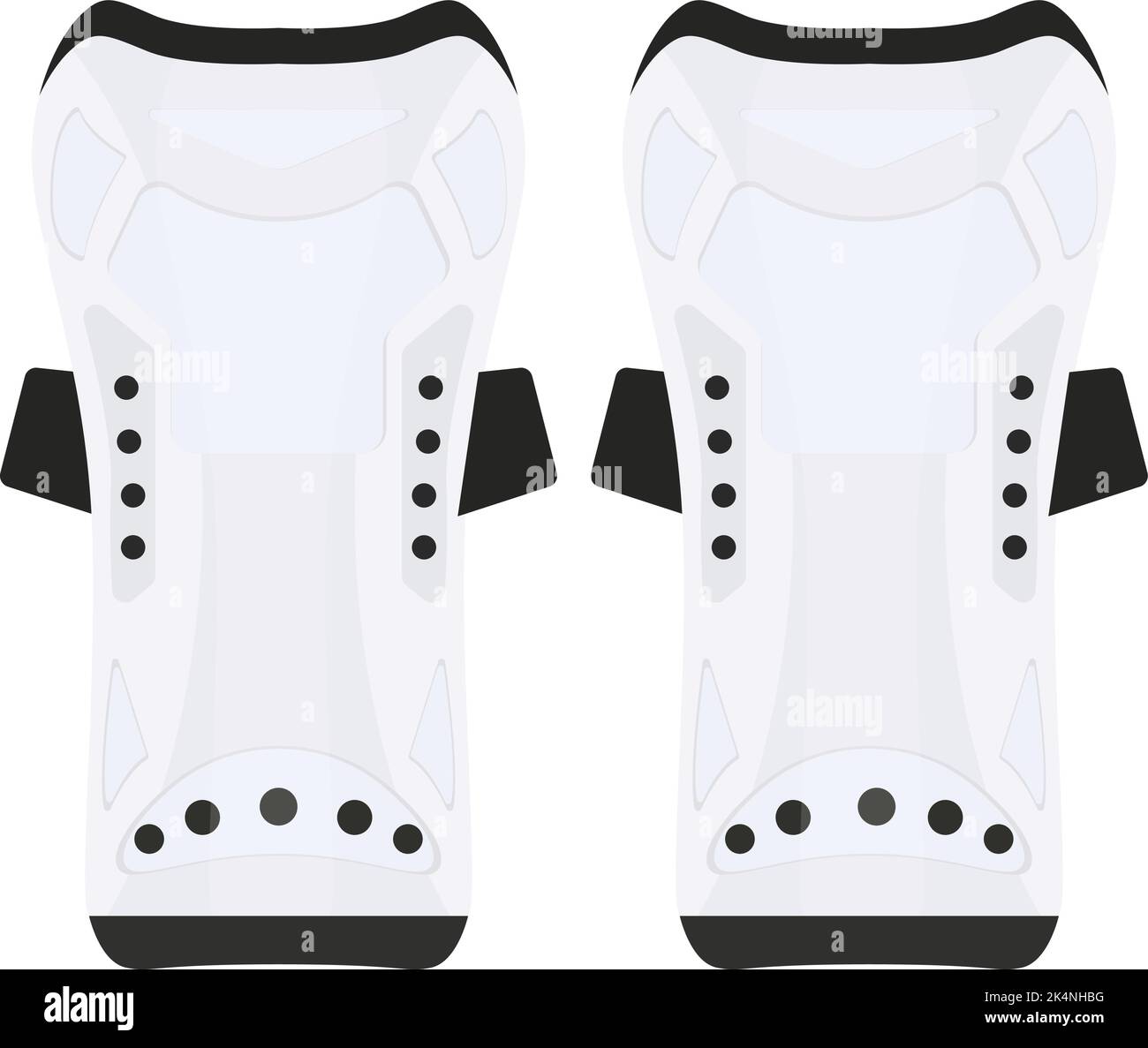 Leg Shield Hockey leg shields , illustration, vector on a white background Stock ...