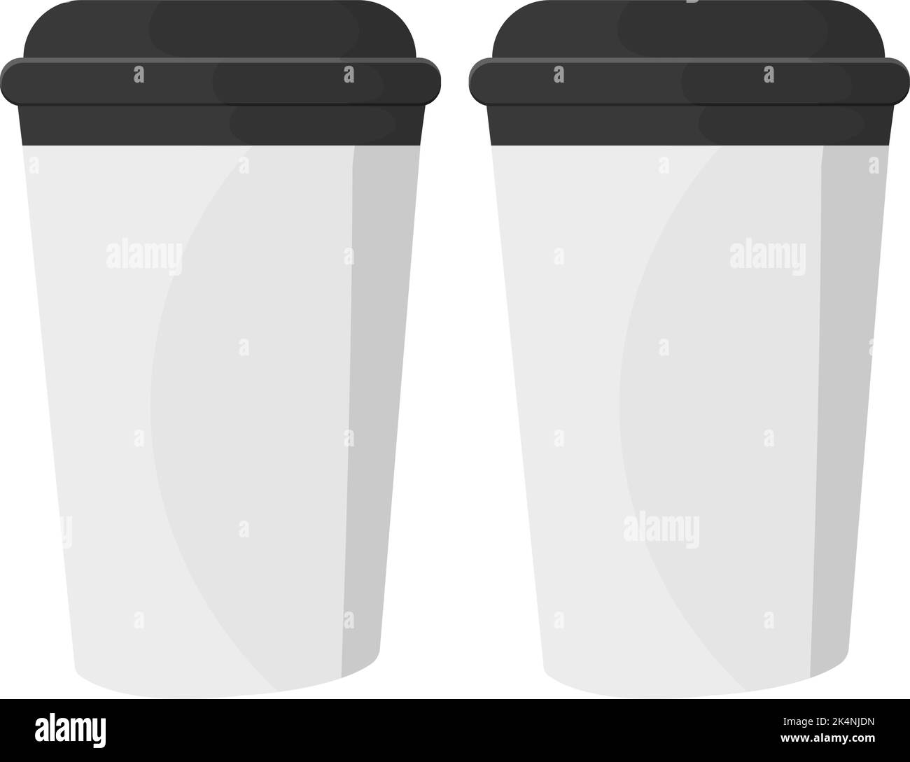 White paper cups Stock Vector Images - Alamy