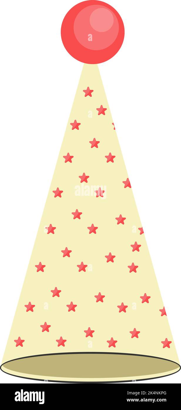 Birthday cap, illustration, vector on a white background Stock Vector ...