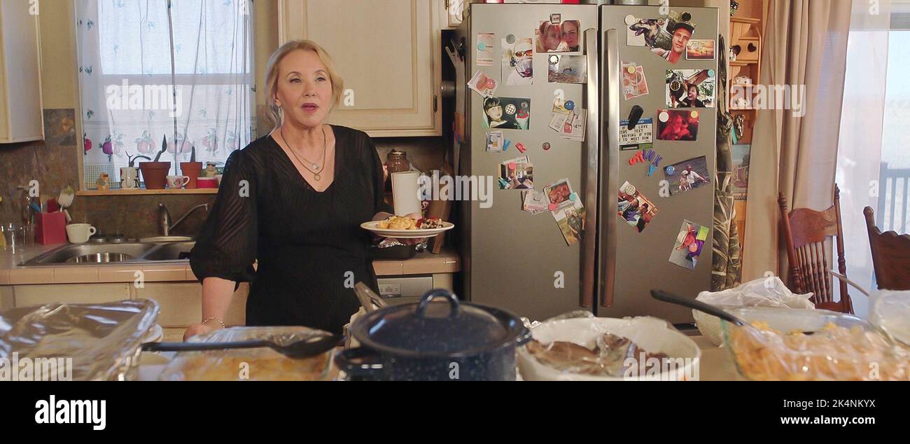 USA. J. Smith-Cameron in the (C)Focus Features new film : Vengeance (2022).  Plot: A writer from New York City attempts to solve the murder of a girl he  hooked up with and, image size:1300x634