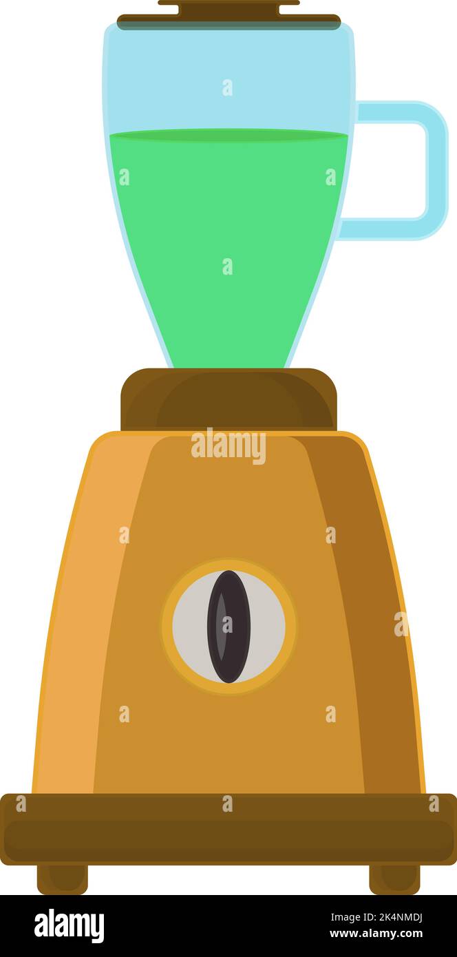 Yellow blender, illustration, vector on a white background. Stock Vector