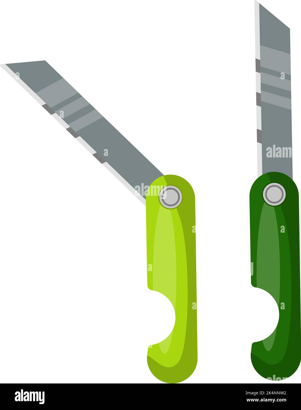 Green Pocket Knives Illustration Vector On A White Background Stock green-pocket-knives-illustration-vector-on-a-white-background-stock