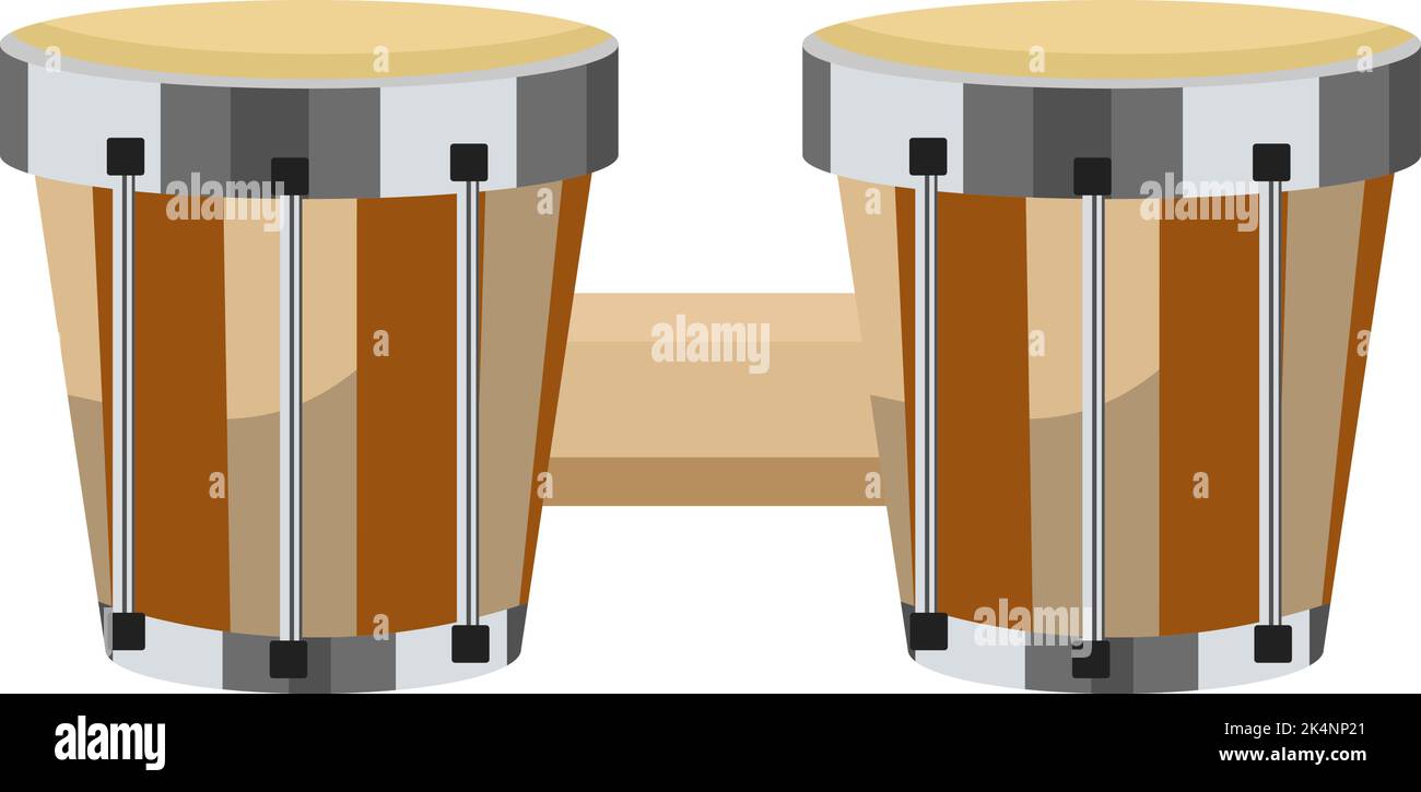 Wooden bongo Stock Vector Images Alamy