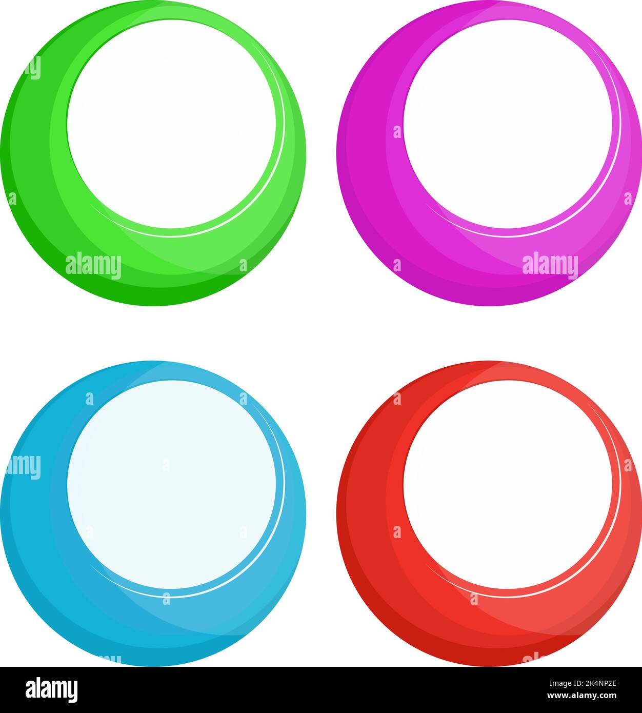 Four pool balls, illustration, vector on a white background Stock ...