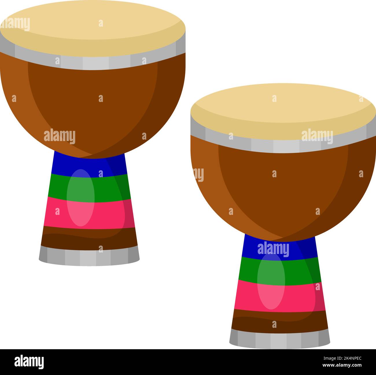 Bongo drums, illustration, vector on a white background Stock Vector Image & Art Alamy