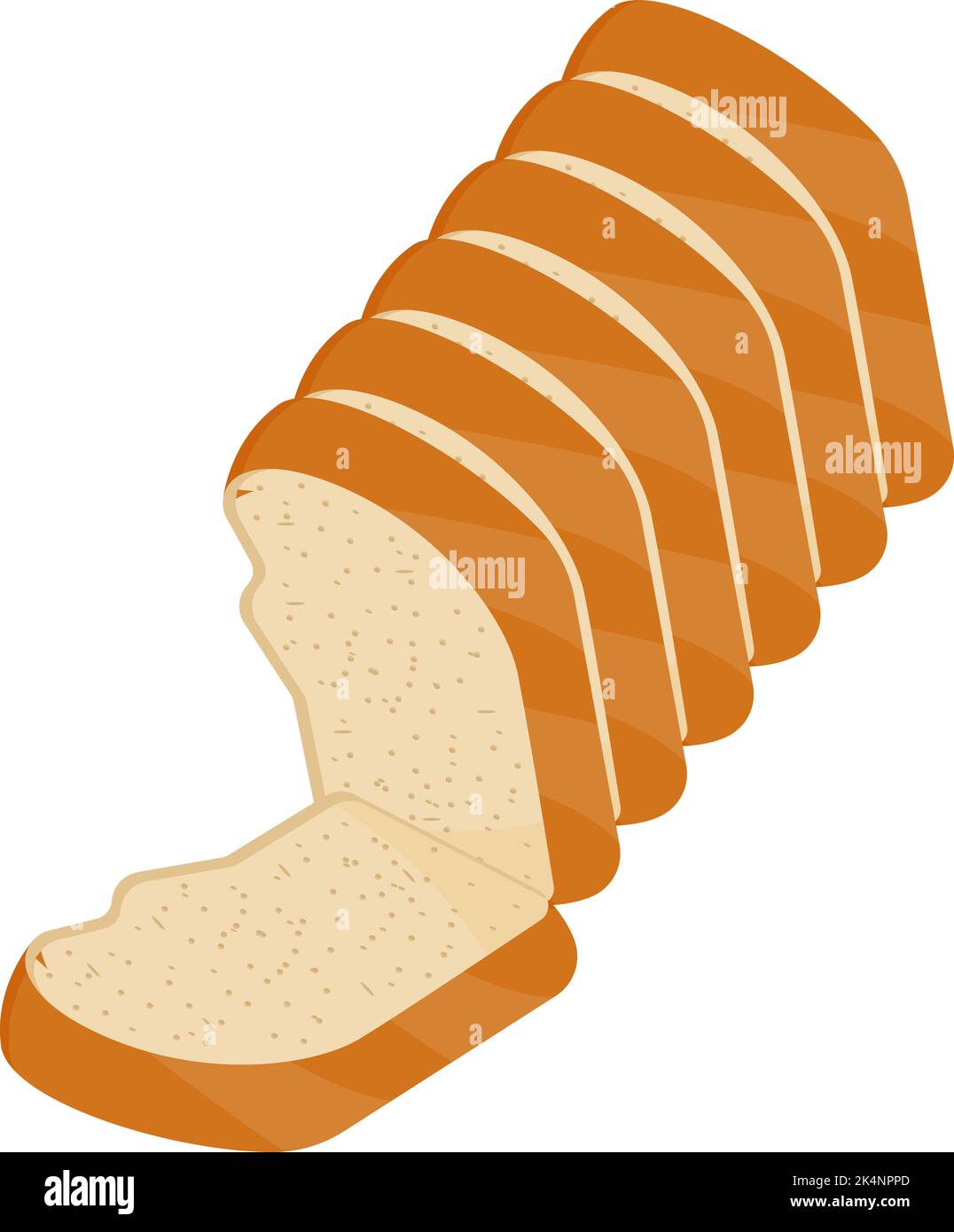 Bread slices butter on Stock Vector Images - Alamy