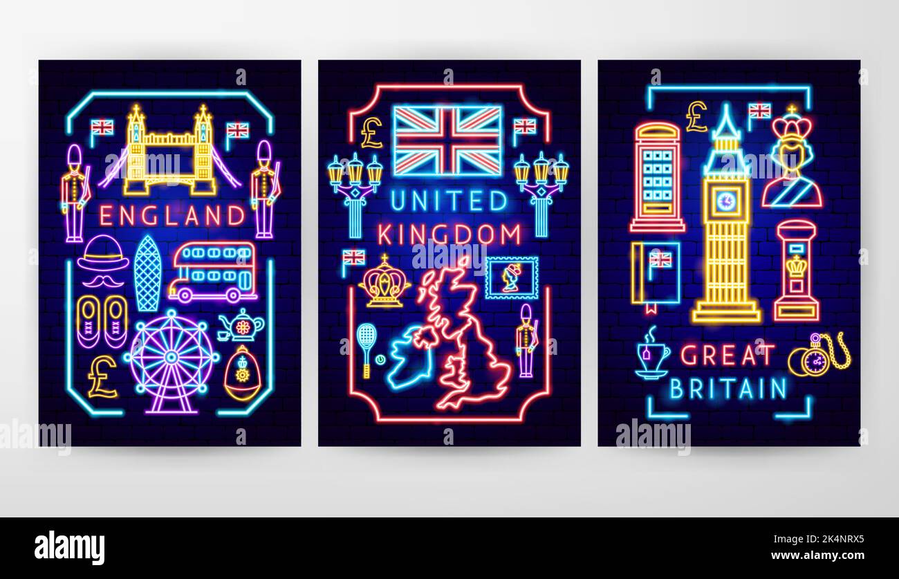 Great Britain Flyer Concepts Stock Vector