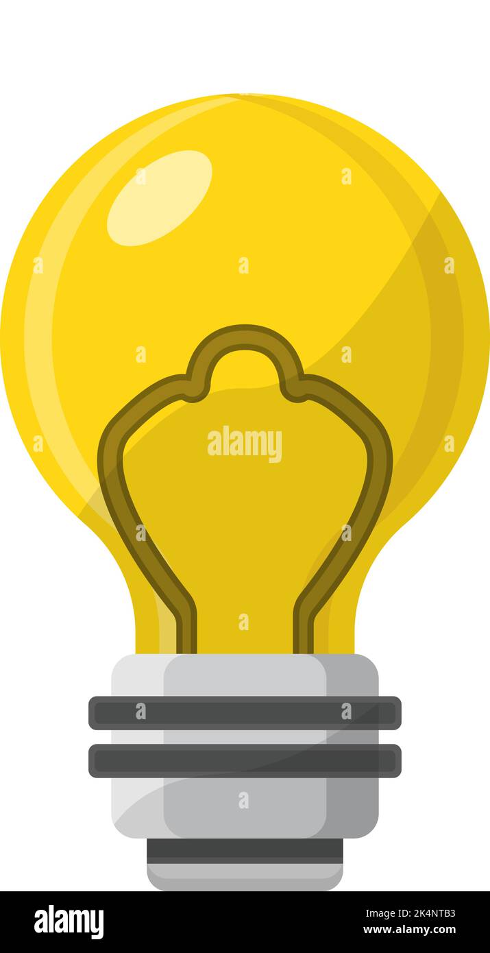 Eco lightbulb, illustration, vector on a white background. Stock Vector