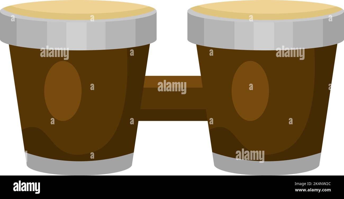 Two bongo drums, illustration, vector on a white background Stock Vector Image & Art Alamy