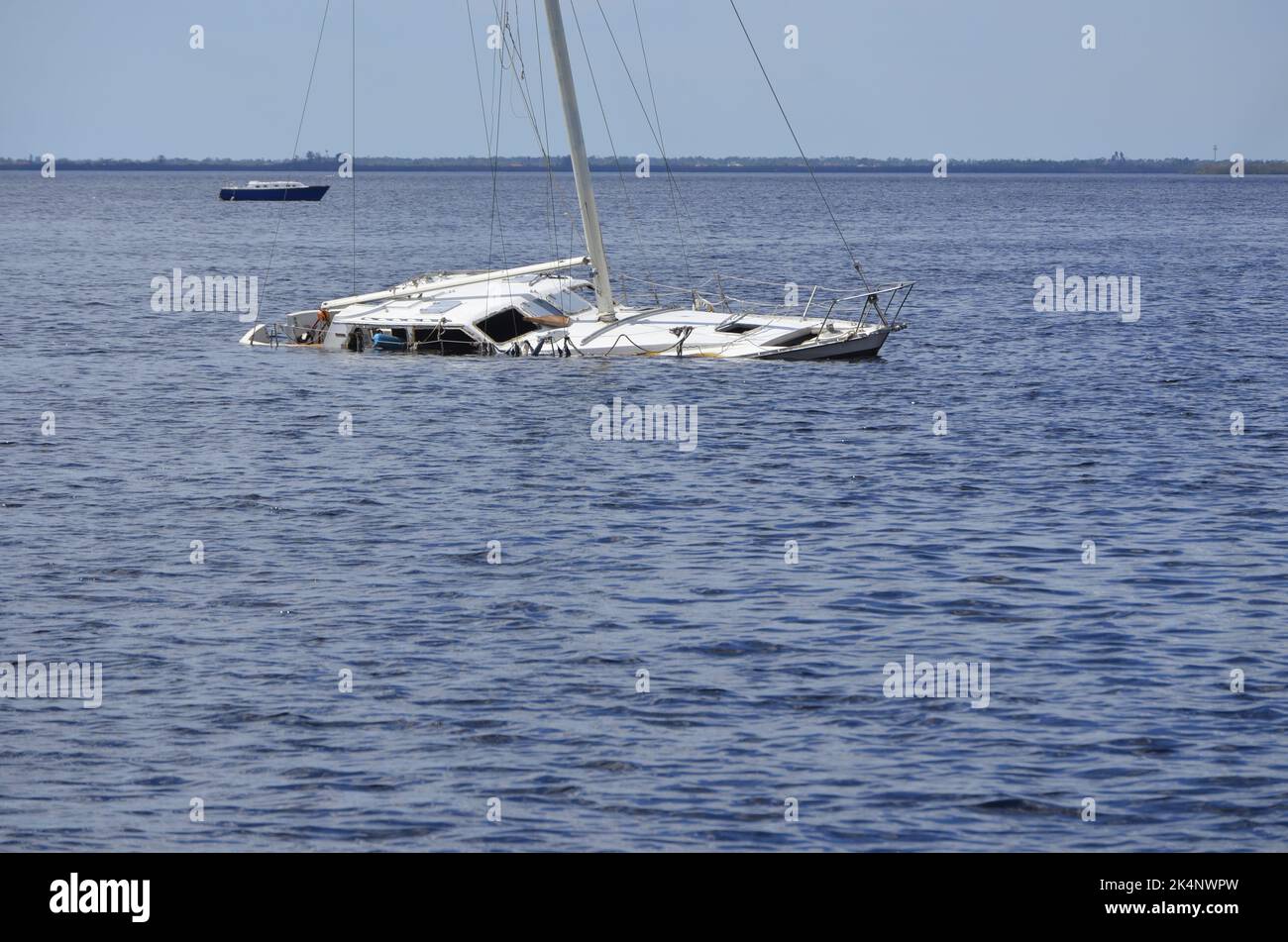 Hurricane Ian devastation Punta Gorda, FL Stock Photo