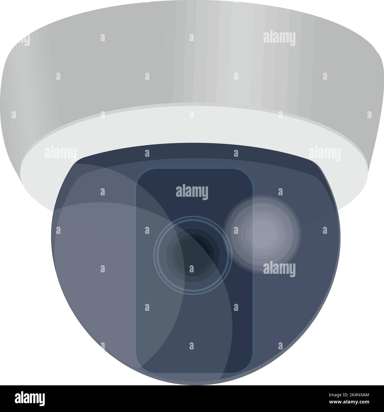 Surveillance camera, illustration, vector on a white background. Stock Vector