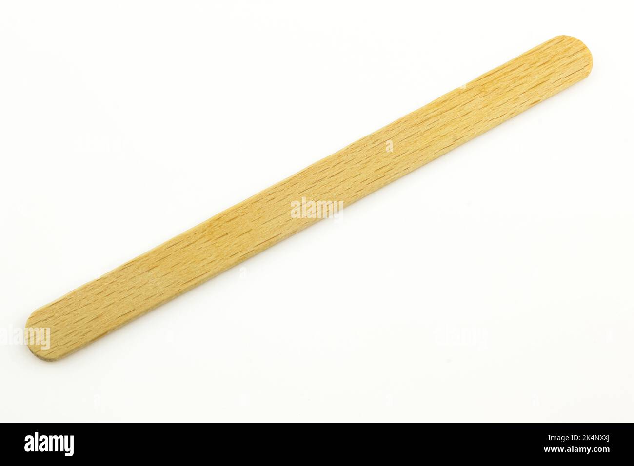 Popsicle Sticks Scattered White Background Stock Photo 155571533