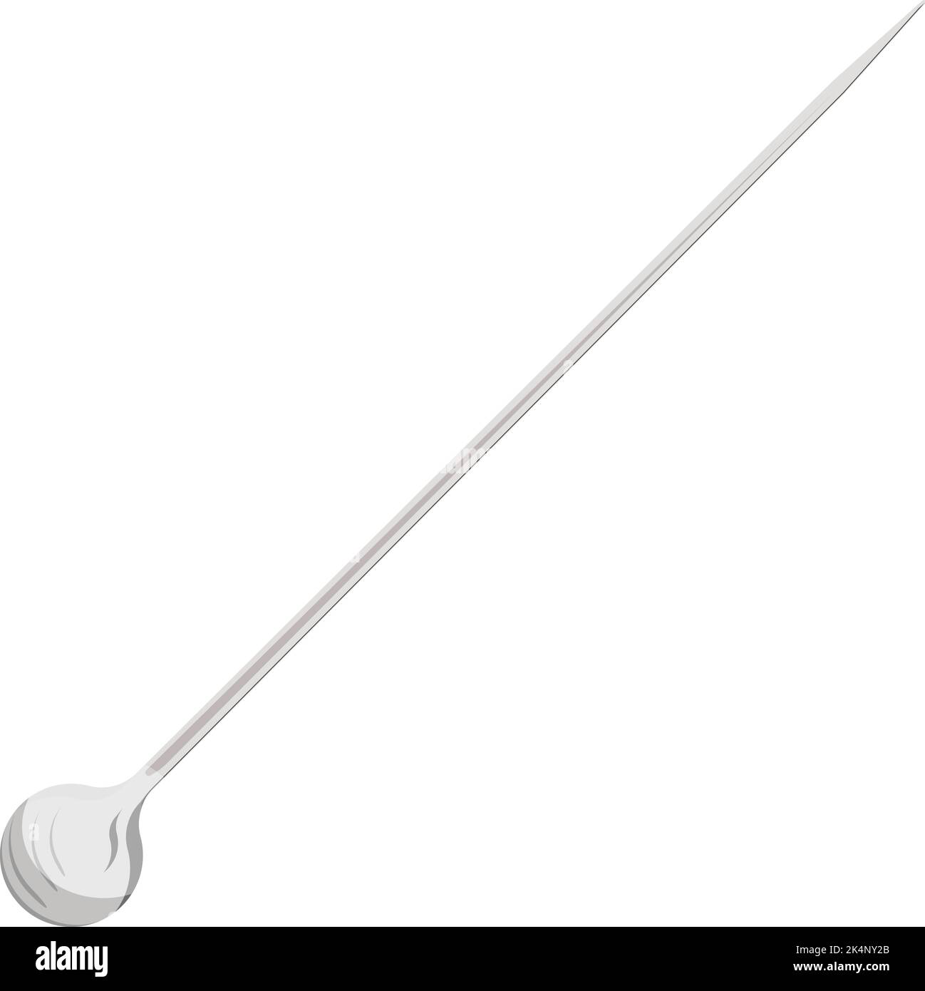 Sewing push pin, illustration, vector on a white background Stock