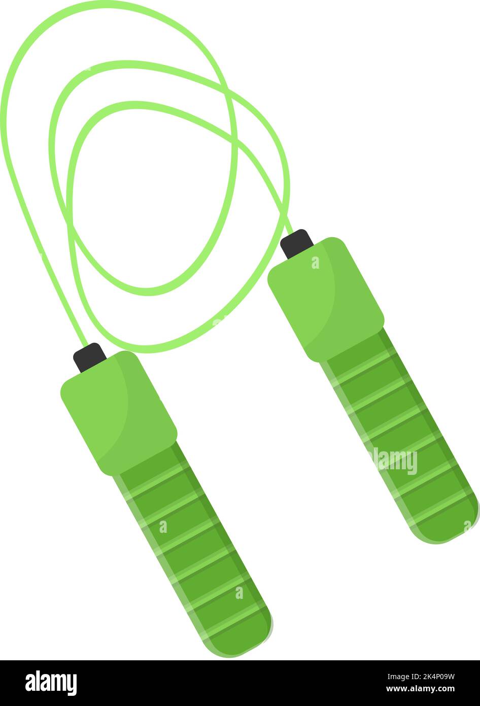 Skipping rope workout, illustration, vector on a white background Stock ...