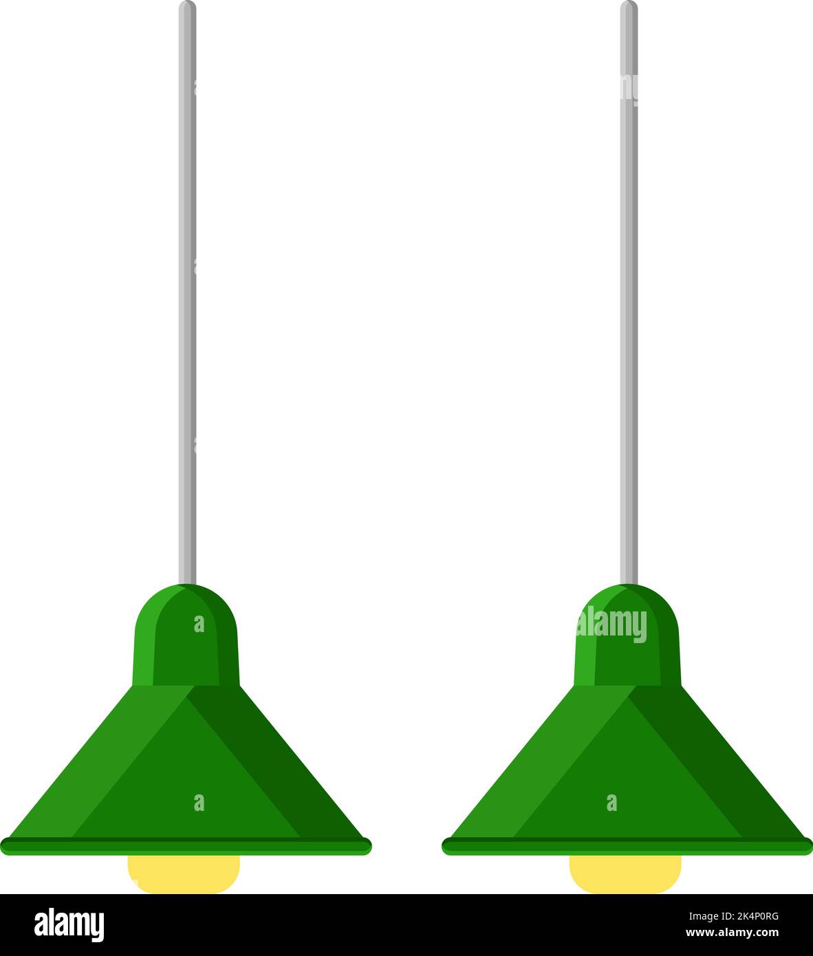 Living room ceiling lamps, illustration, vector on a white background ...