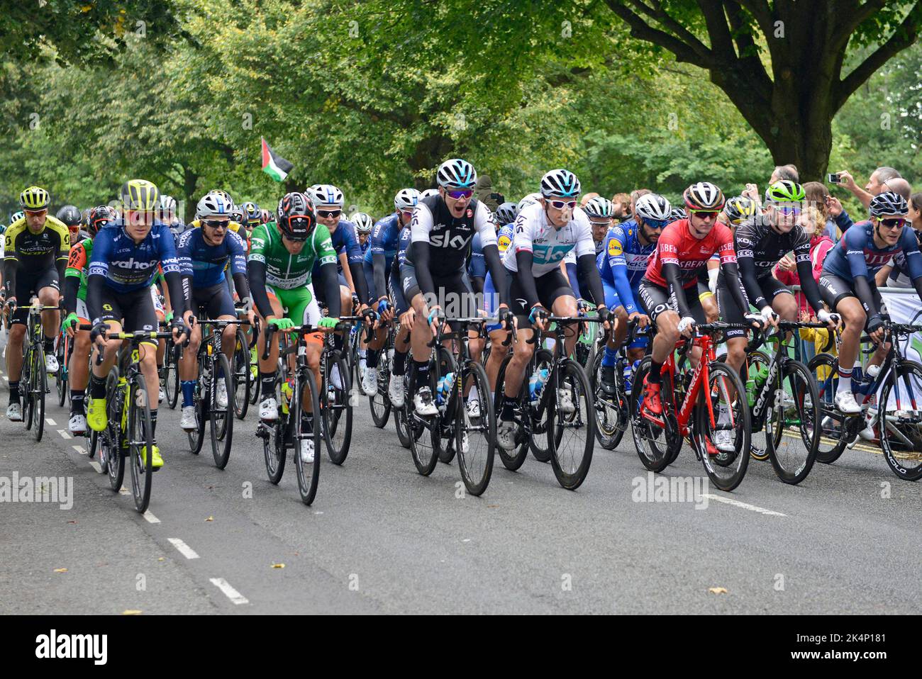 The peloton set out on the Bristol stage of the 2018 Tour of Britain