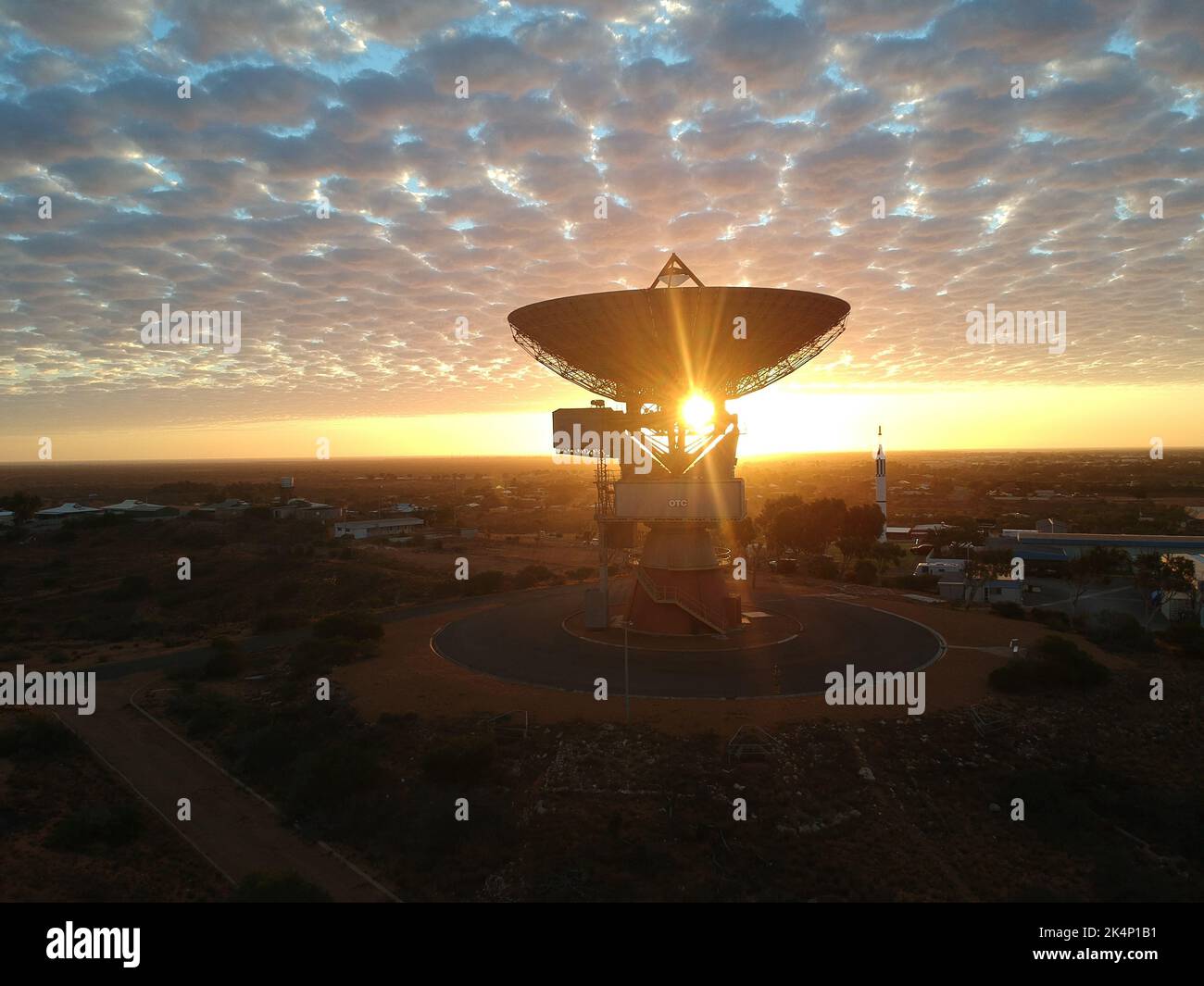 The sun shining through Carnarvon Space and Technology Museum in Western Australia Stock Photo The sun shining through Carnarvon Space and Technology Museum in Western Australia Stock Photo