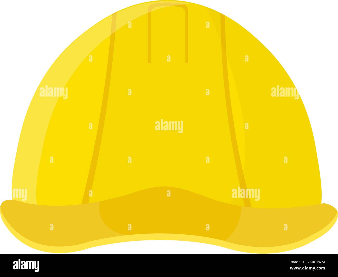 Construction helmet, illustration, vector on a white background Stock