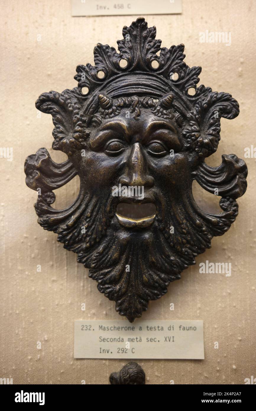 Fauns Mask Bargello Museum Florence Italy Stock Photo