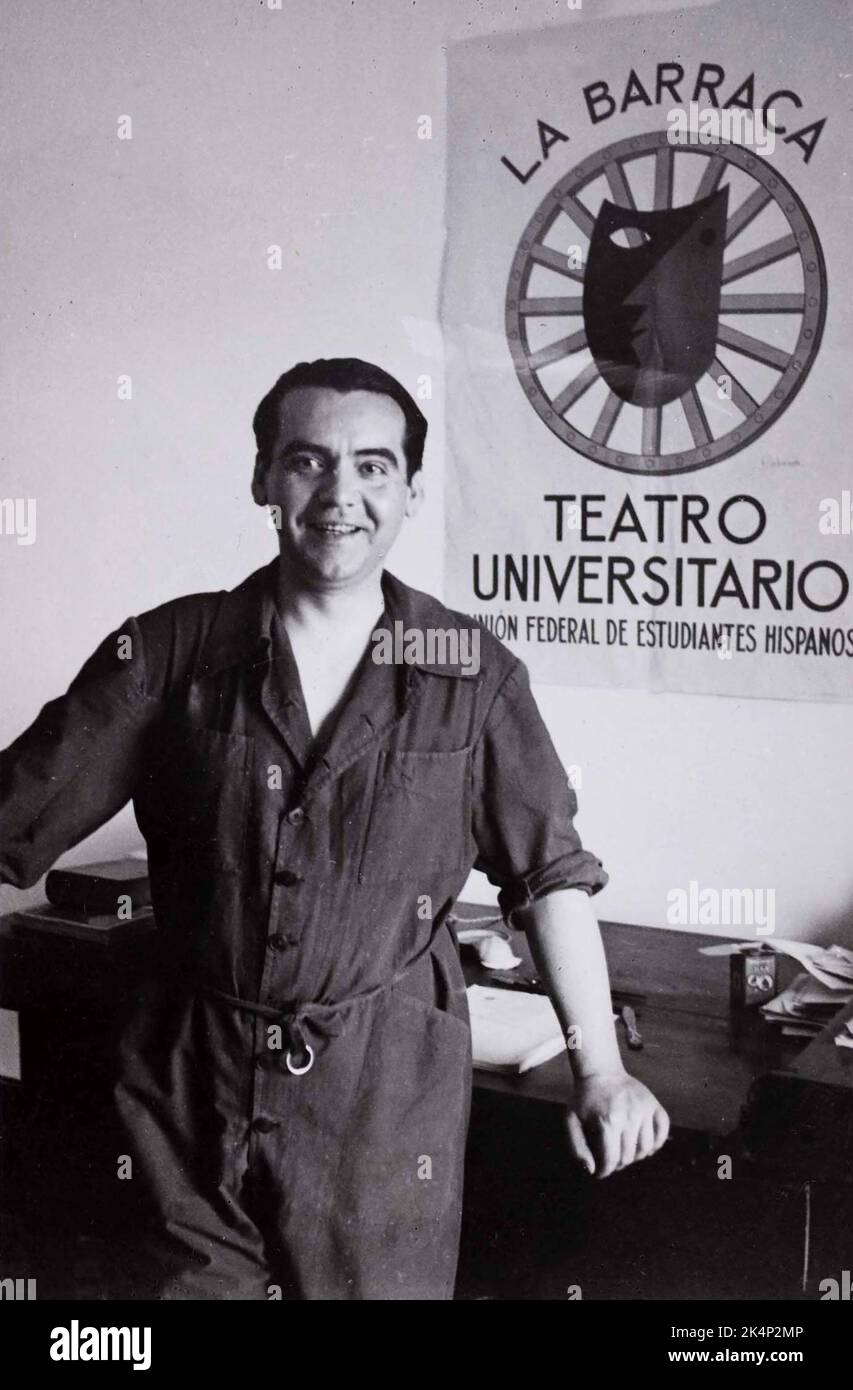 Federico del Sagrado Corazón de Jesús García Lorca (1898 – 1936), known as Federico García Lorca, Spanish poet Stock Photo