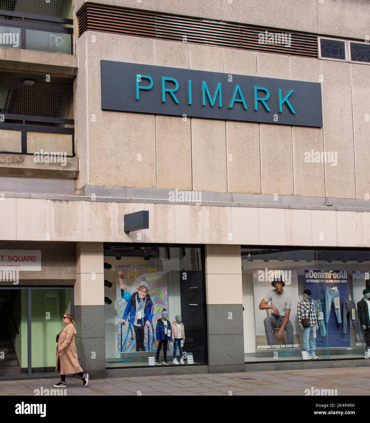 King Street, Hammersmith, London, UK; exterior of Primark Stock Photo