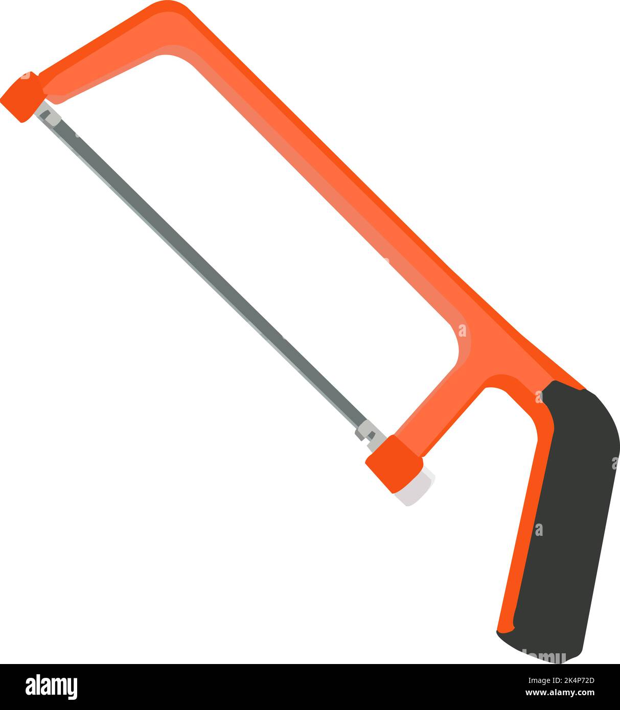 Orange hadsaw, illustration, vector on a white background. Stock Vector