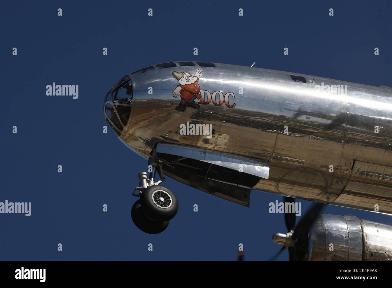Boeing B-29 'Doc' at Brown Field in San Diego, California Stock Photo
