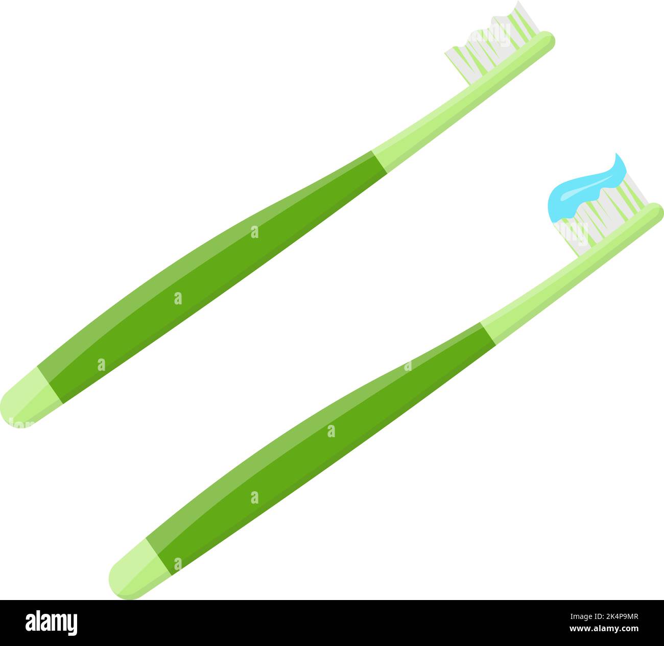 Toothbrush toothpaste on wooden background Stock Vector Images - Alamy