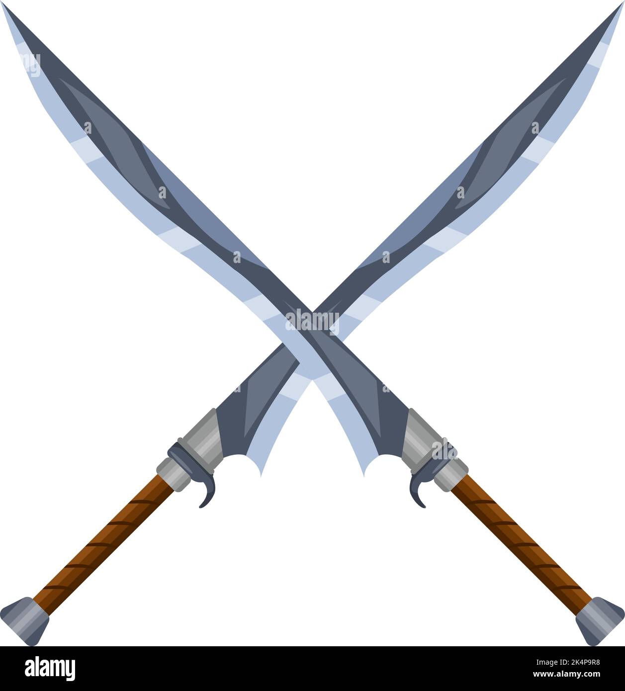 Crossed swords with helmet vector illustration - Stock Illustration  [72325580] - PIXTA