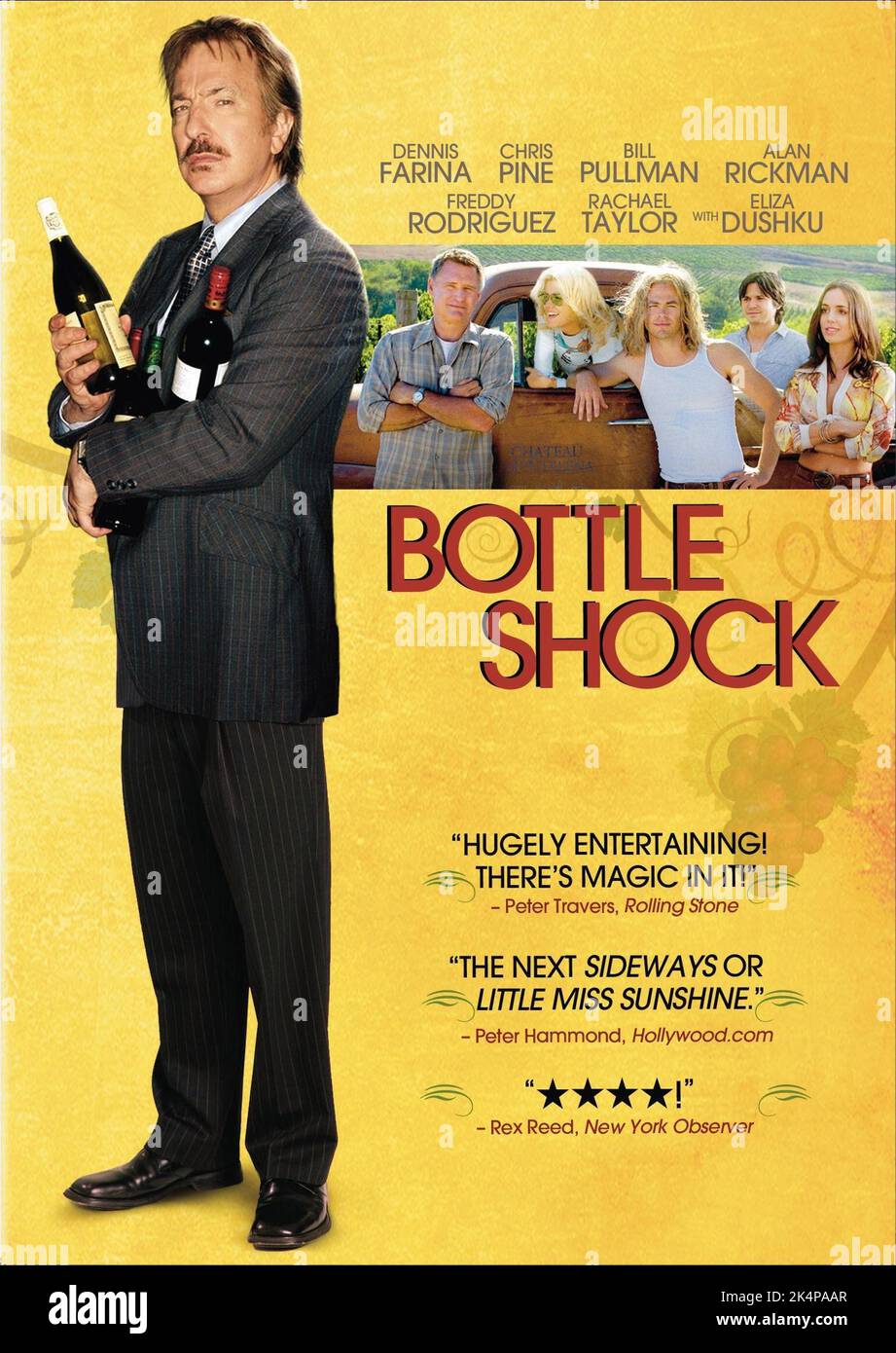 ALAN RICKMAN POSTER, BOTTLE SHOCK, 2008 Stock Photo Alamy