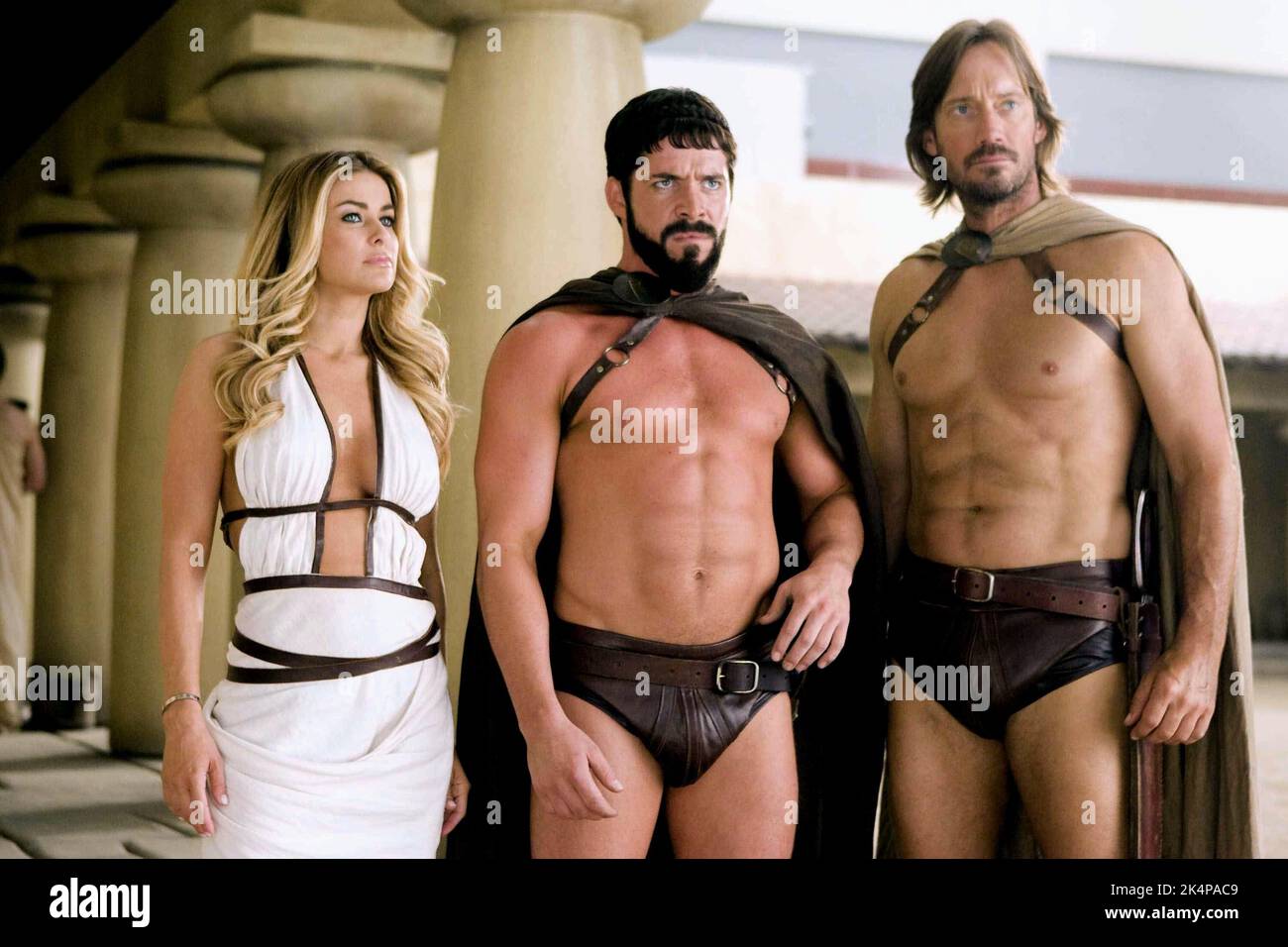 CARMEN ELECTRA, SEAN MAGUIRE, KEVIN SORBO, MEET THE SPARTANS, 2008 Stock Photo
