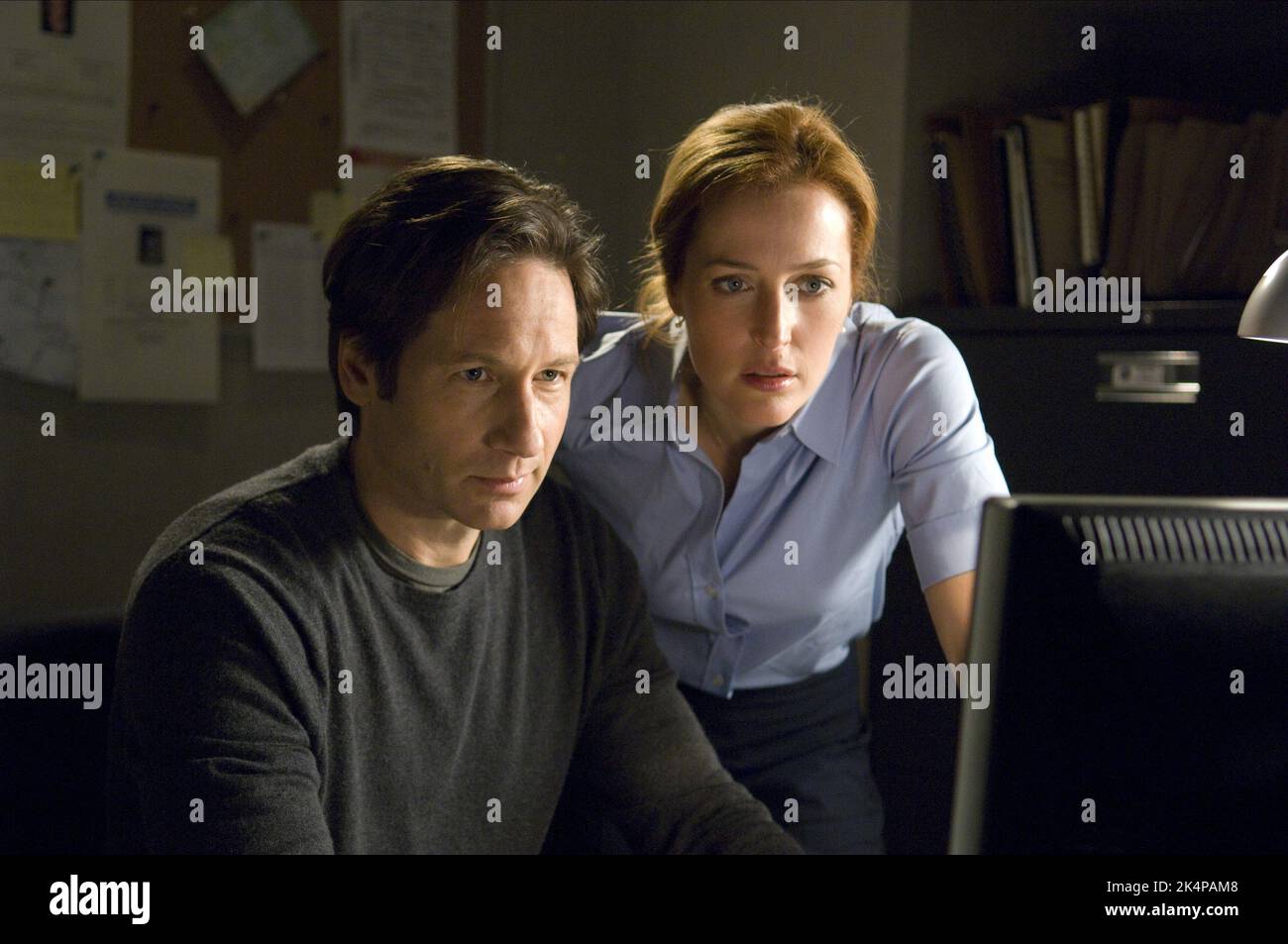 DAVID DUCHOVNY, GILLIAN ANDERSON, THE X FILES: I WANT TO BELIEVE, 2008 Stock Photo