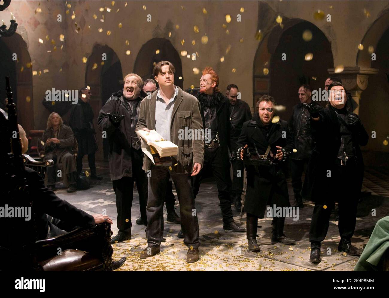 STEVE SPEIRS, BRENDAN FRASER, MATT KING, STEPHEN GRAHAM, JAMIE FOREMAN, INKHEART, 2008 Stock Photo