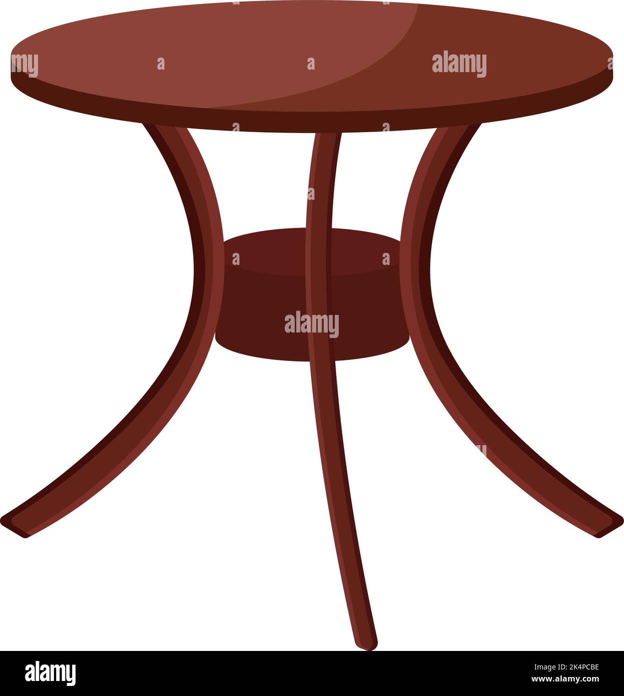 Decorative retro table, illustration, vector on a white background ...