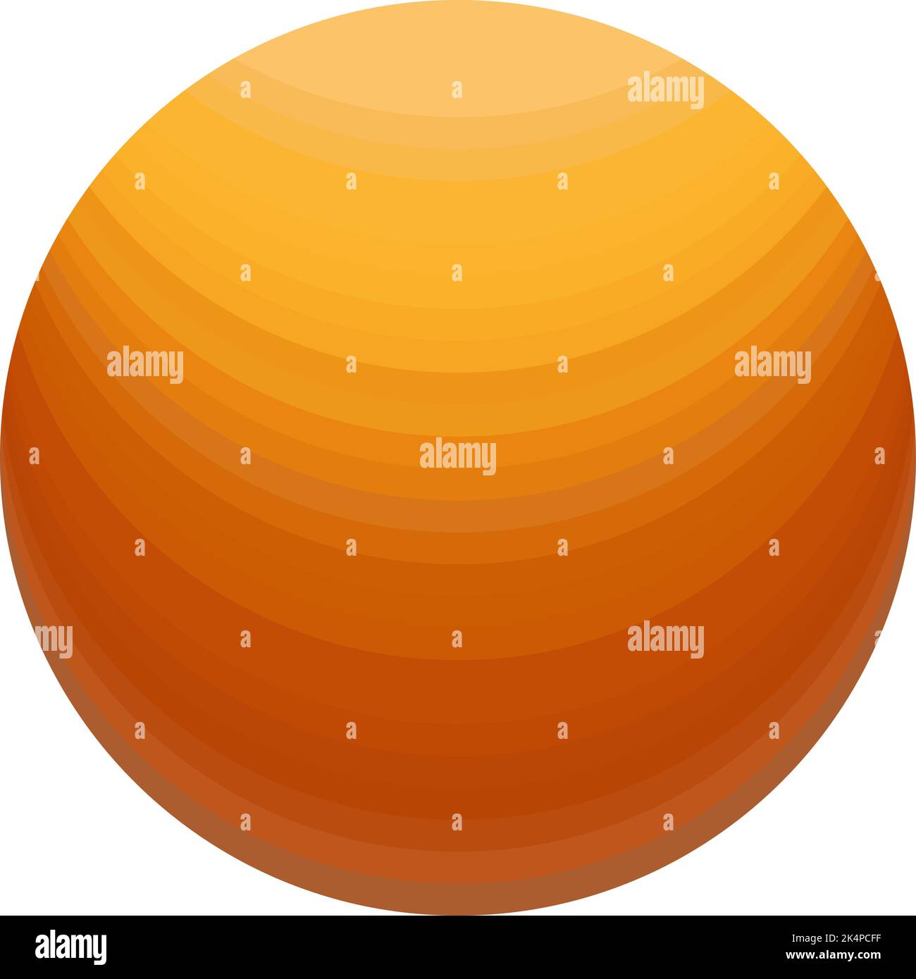 Table tennis ball, illustration, vector on a white background Stock