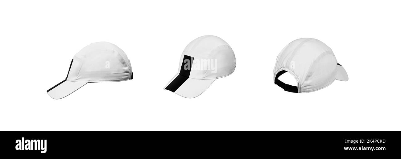 Baseball cap from different sides. Mockup for design creation. Isolate