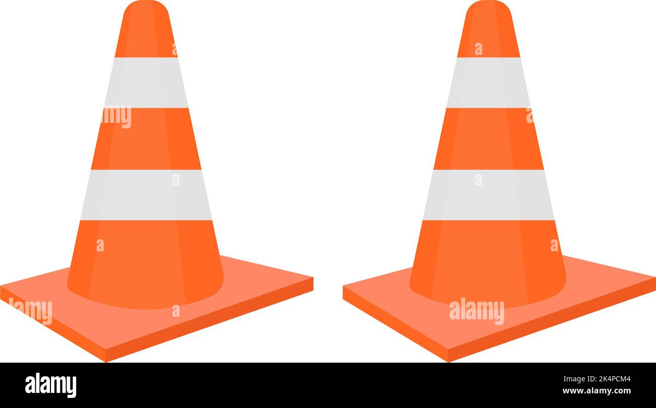 Safety cones Stock Vector Images - Page 2 - Alamy