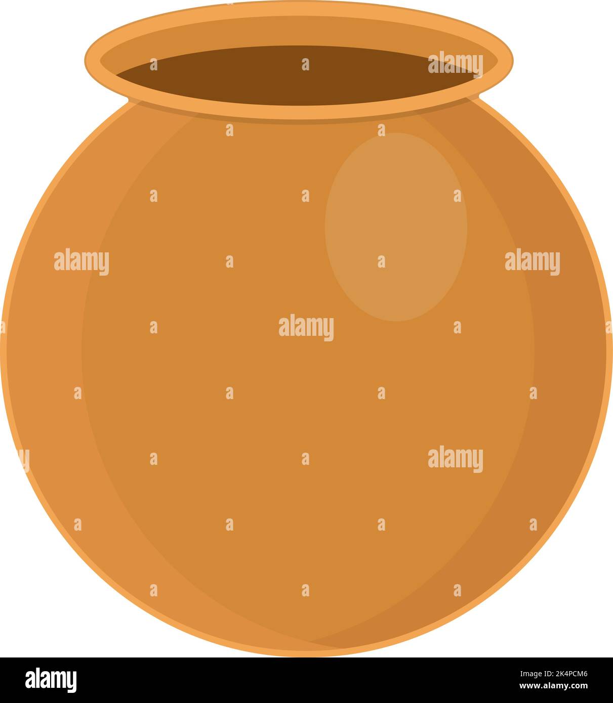 Clay decorative pot, illustration, vector on a white background Stock Vector Image & Art Alamy