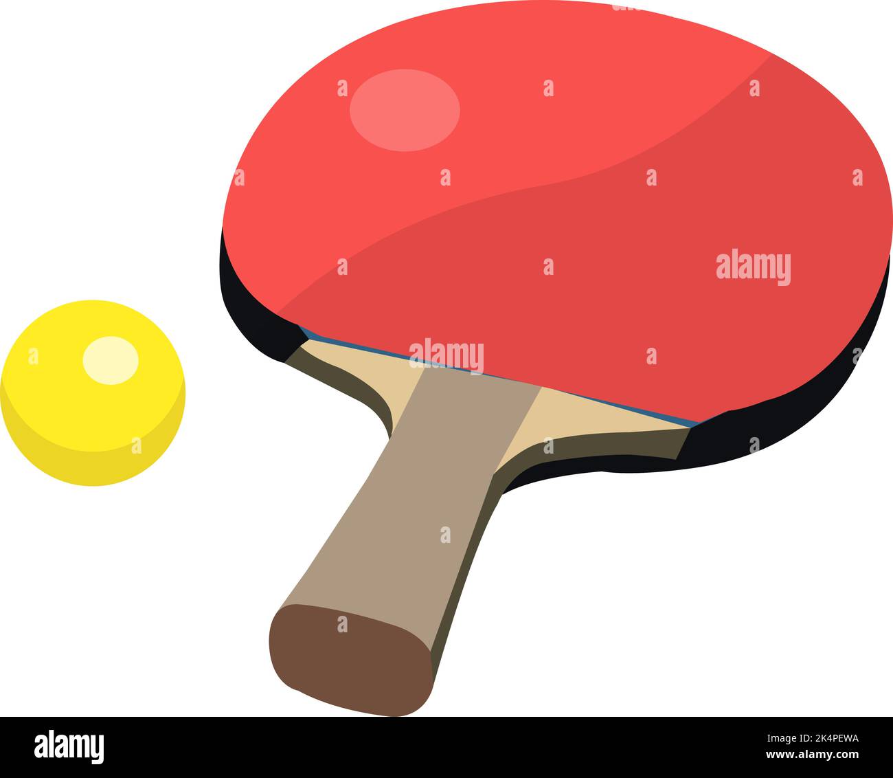 Cute Kids Playing Table Tennis Sports with Racket and Ball of Ping Pong  Game Match in Flat Cartoon Hand Drawn Templates Illustration Stock Photo -  Alamy