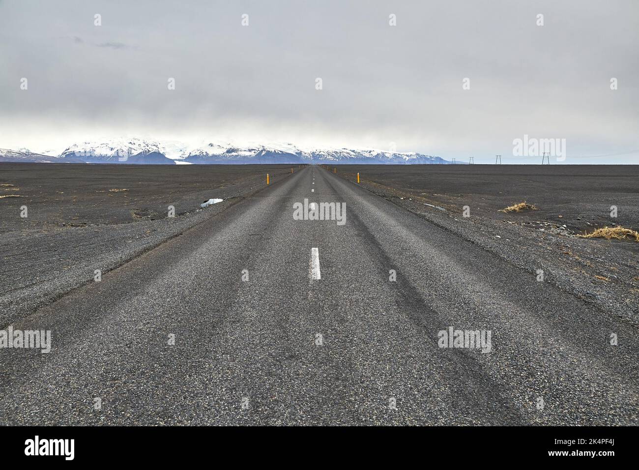 Iceland road trip desolate landscape Stock Photo