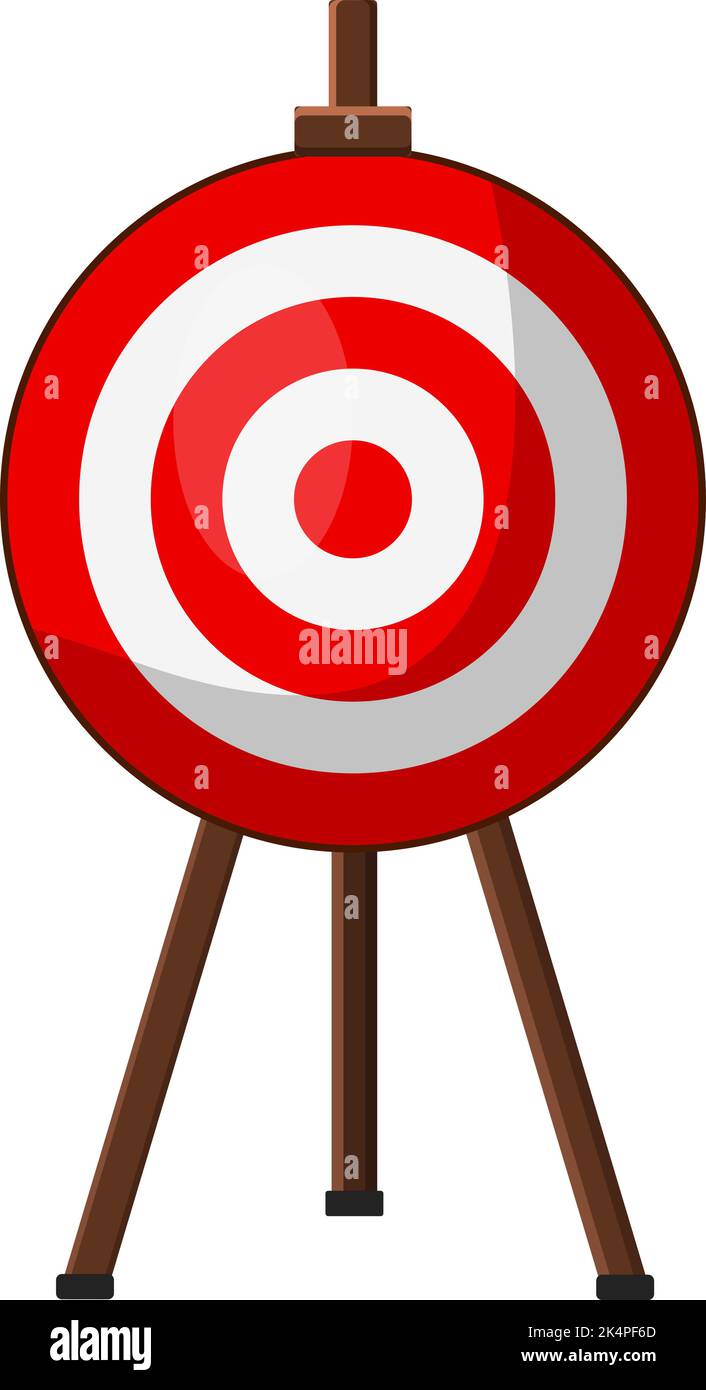 Target board, illustration, vector on a white background Stock Vector