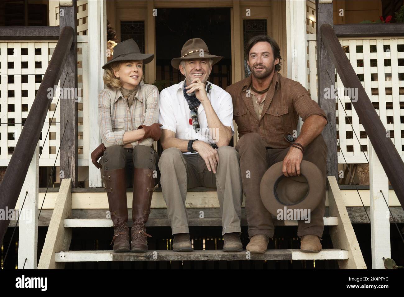 NICOLE KIDMAN, BAZ LUHRMANN, HUGH JACKMAN, AUSTRALIA, 2008 Stock Photo
