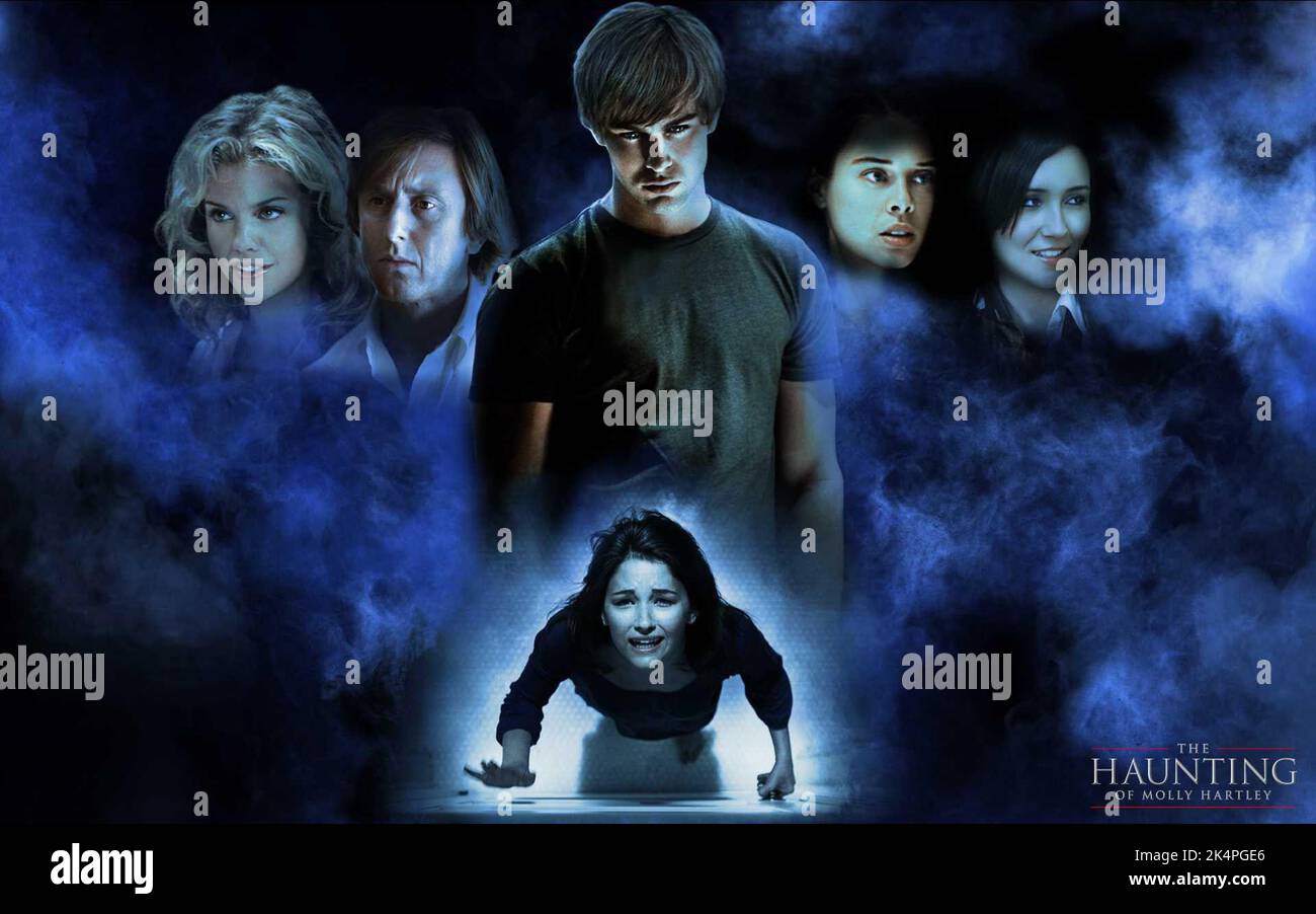 ANNALYNNE MCCORD, CHACE CRAWFORD, HALEY BENNETT, SHANNON MARIE WOODWARD POSTER, THE HAUNTING OF MOLLY HARTLEY, 2008 Stock Photo