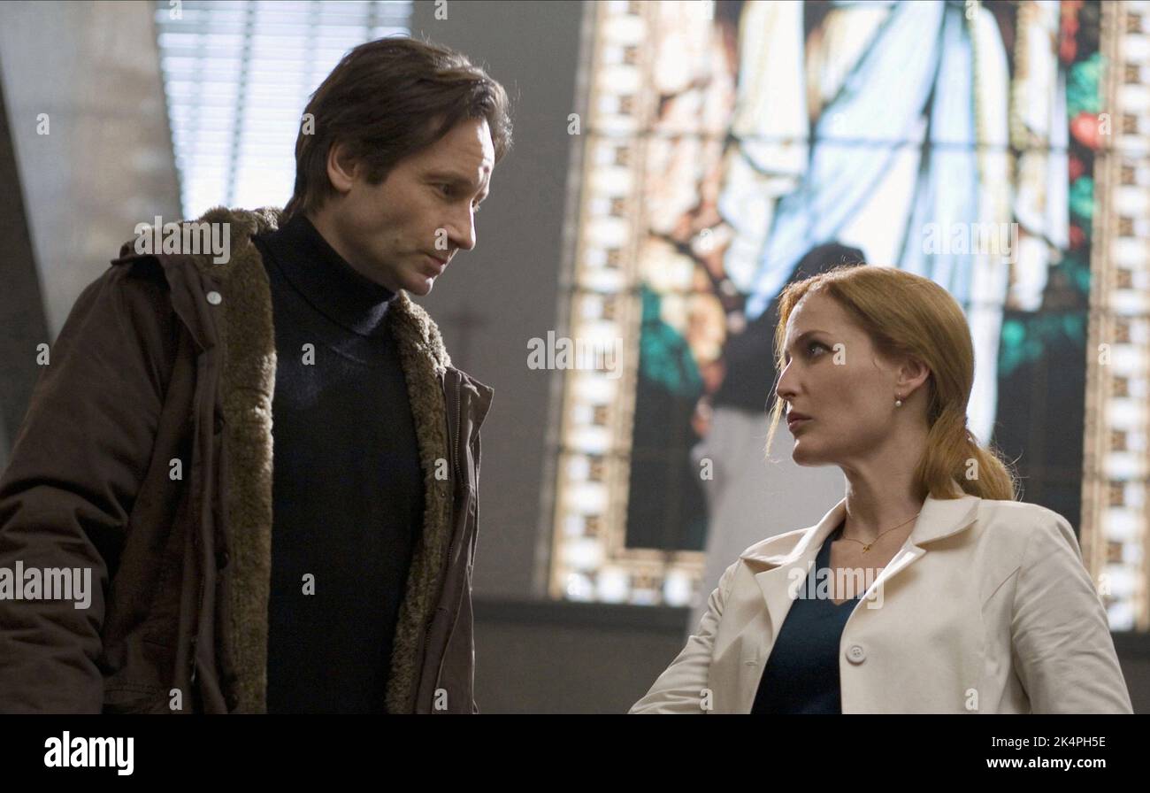 DAVID DUCHOVNY, GILLIAN ANDERSON, THE X FILES: I WANT TO BELIEVE, 2008 Stock Photo