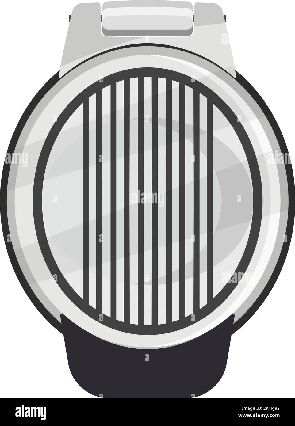 Metal egg slicer, illustration, vector on a white background. Stock Vector