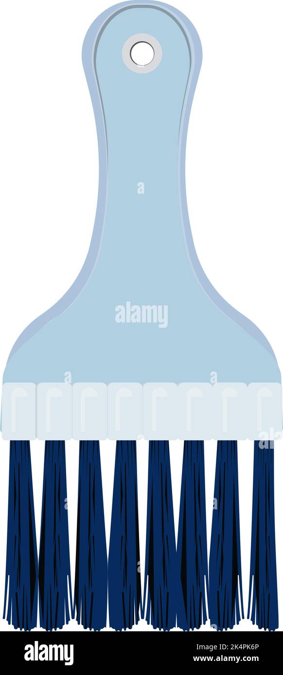 Kitchen brush, illustration, vector on a white background. Stock Vector