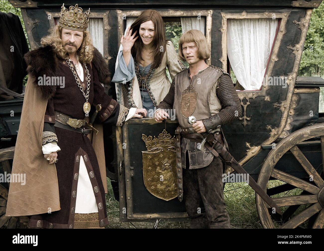 THOMAS GOTTSCHALK, JULIA DIETZE, TIL SCHWEIGER, ONE AND A HALF KNIGHTS - IN SEARCH OF THE RAVISHING PRINCESS HERZELINDE, 2008 Stock Photo