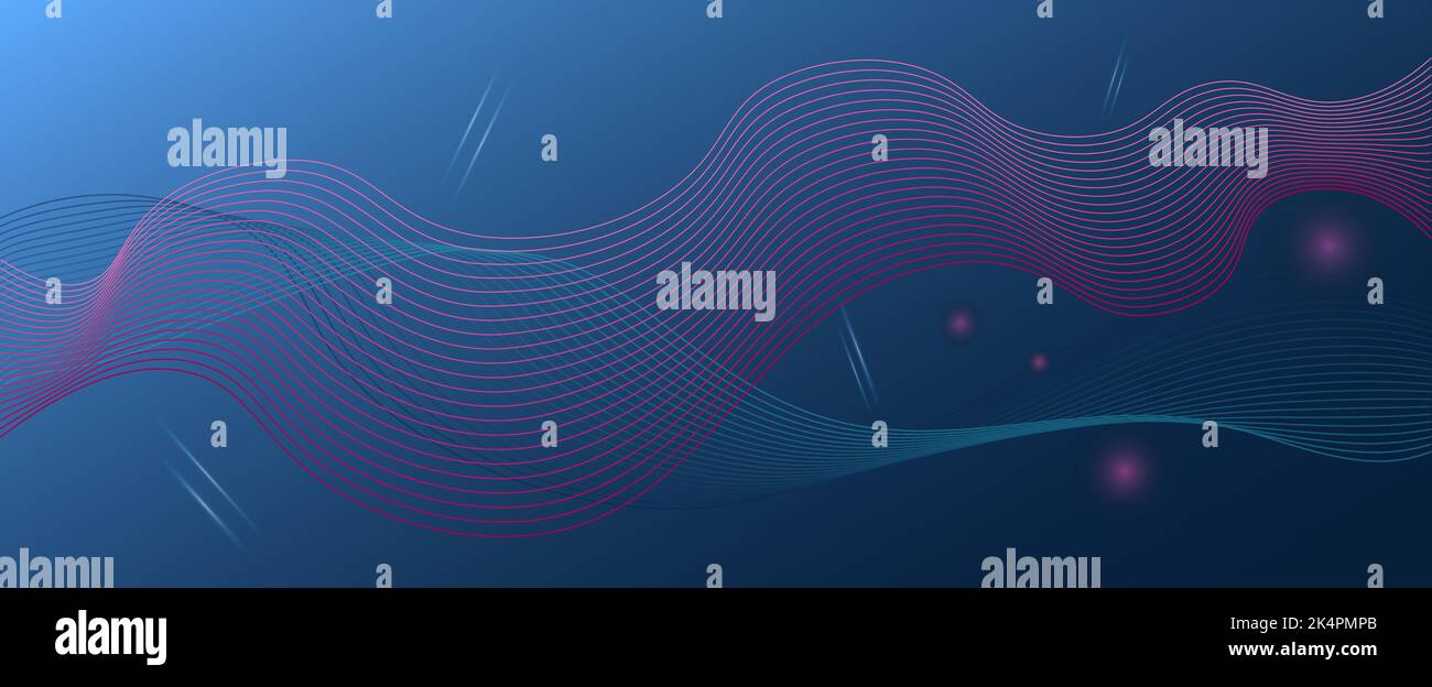Abstract dynamic background. Multicolored diagonal lines. Stock Vector