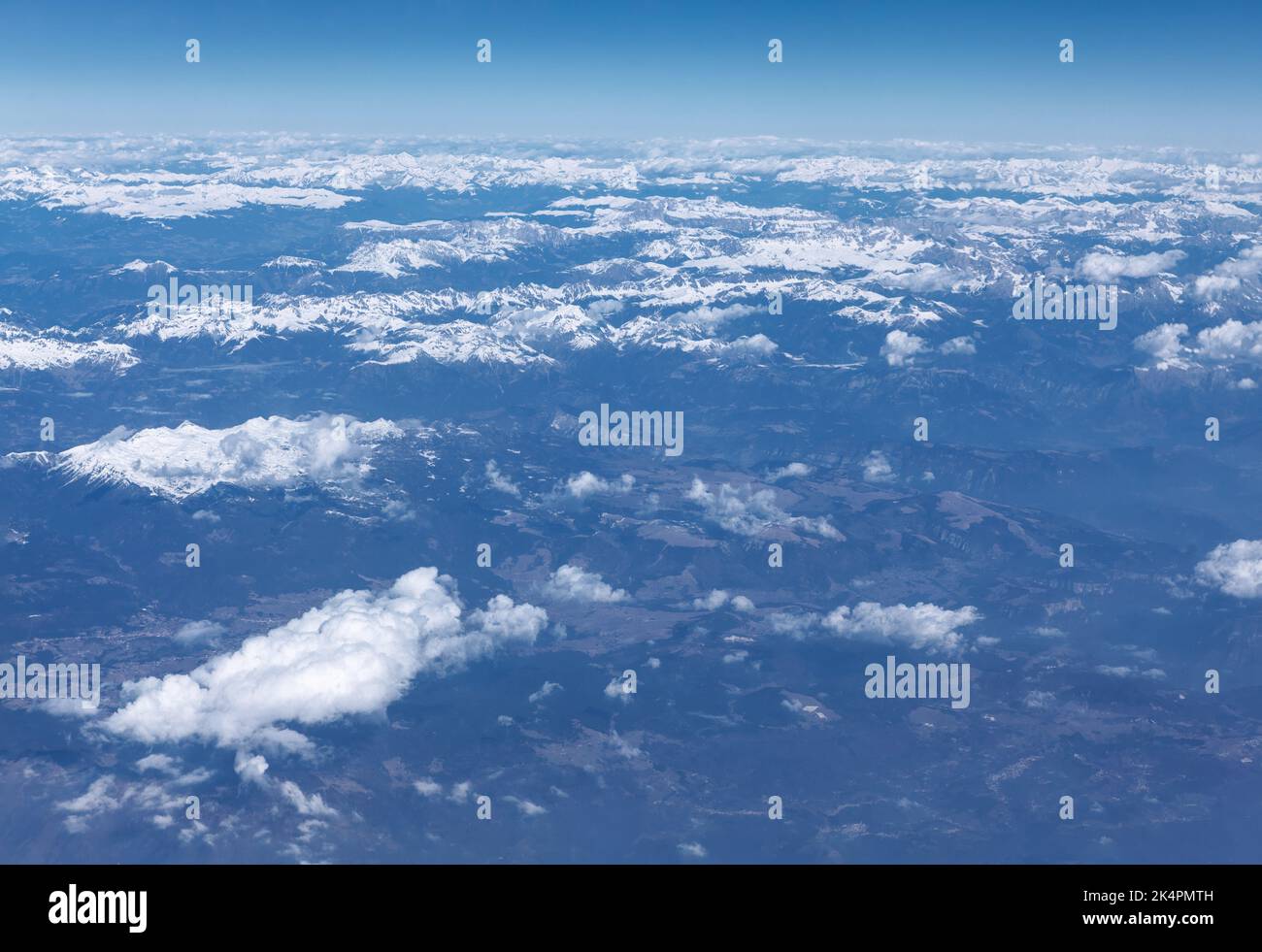 Aerial ridge flight over snowy hi-res stock photography and images - Alamy